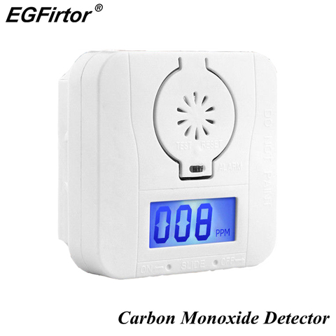 Alarma de seguridad para el hogar, Detector Digital de monóxido de carbono, Sensor de alarma, temperatura, pantalla LCD, detectores de monóxido de carbono ► Foto 1/6