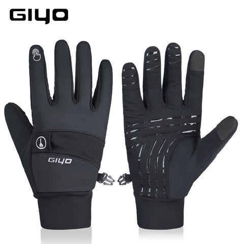 GIYO-guantes de Ciclismo de dedo completo para hombre y mujer, resistentes al viento, para ciclismo de montaña, esquí y motocicleta, para invierno ► Foto 1/6