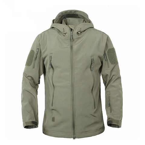 Chaqueta SoftShell impermeable para exteriores, abrigo de esquí cortavientos para caza, senderismo, lluvia, camping, pesca, ropa táctica, hombre y mujer, 2022 ► Foto 1/6