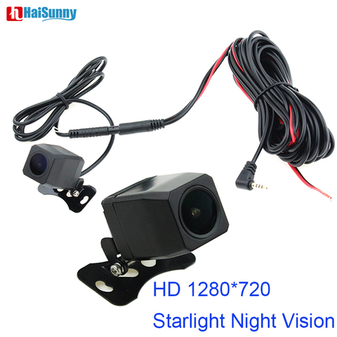 Vista trasera de coche inversa Cámara DVR de 4 Pin Cable Jack de 2,5mm resistente al agua HD 1280*720 P de las estrellas de la noche visión Para DVR grabador de vídeo ► Foto 1/6