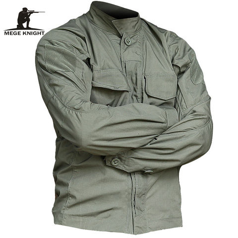 MEGE-Chaqueta táctica para hombre, ropa militar del ejército, camuflaje, multibolsillos, prendas de vestir de combate, primavera y verano ► Foto 1/6