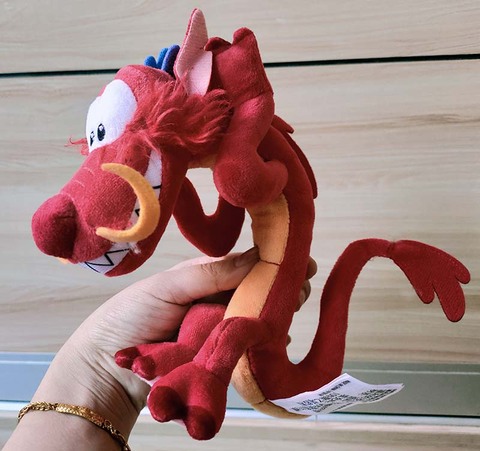 Disney Store-Mushu de peluche, muñeco de juguete de peluche de 18CM, Japón, 2022 ► Foto 1/3