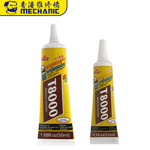 Adhesivo adhesivo de resina epoxi mecánico T8000 15/50ML para reparación de marco de pantalla táctil LCD de teléfono móvil ► Foto 1/6