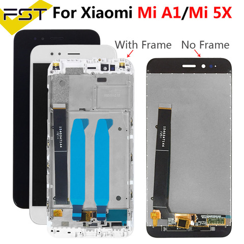 Digitalizador de pantalla táctil de pantalla lcd de 5,5 pulgadas para Xiaomi Mi A1 MiA1 Mi5X Mi 5X, con piezas de repuesto de Marco ► Foto 1/6