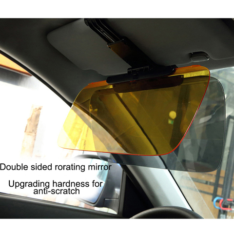 Gafas de sol grande para coche, visera HD deslumbrante, plegable para conducir, abatible hacia abajo, clip de primavera, noche de día, Visor transparente antideslumbrante ► Foto 1/6