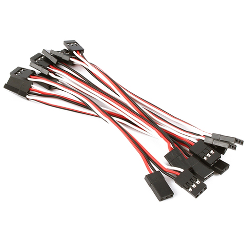 10 unids/lote 100mm/150mm/200mm/300mm/500mm/1000mm Servo extensión Cable de alambre para JR Futaba RC Servo para Avión Helicóptero, Coche ► Foto 1/4