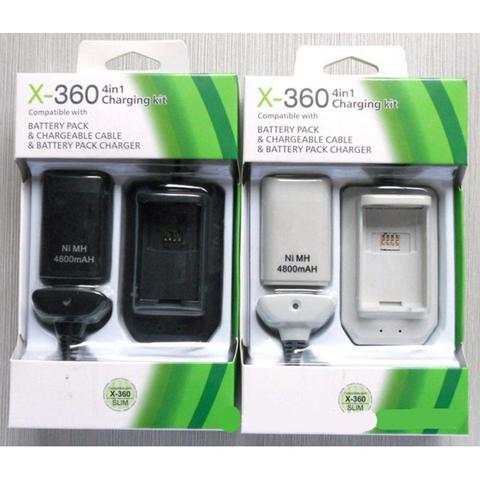 Paquete de cargador de batería para Xbox X Box 360, base de carga, adaptador de alimentación, controlador, Unidad de suministro, consola portátil, Comando USB ► Foto 1/6