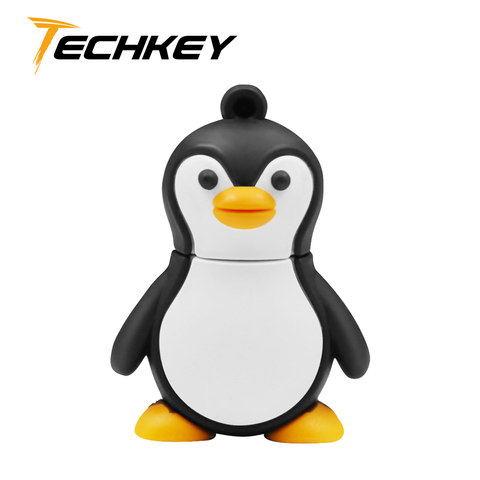 Unidad flash usb de 64GB, 32GB, 16GB, 8GB y 4GB, pendrive con forma de pingüino, nuevo lápiz usb, gran oferta ► Foto 1/6