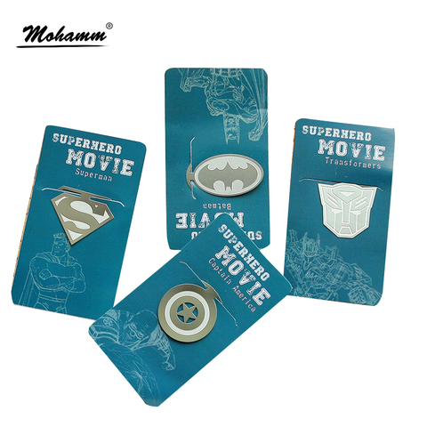 Marcapáginas de Metal con dibujos animados para libros, Marcadores de libro creativa, Clips de papel marcapáginas, regalo, papelería, suministros escolares y de oficina ► Foto 1/6