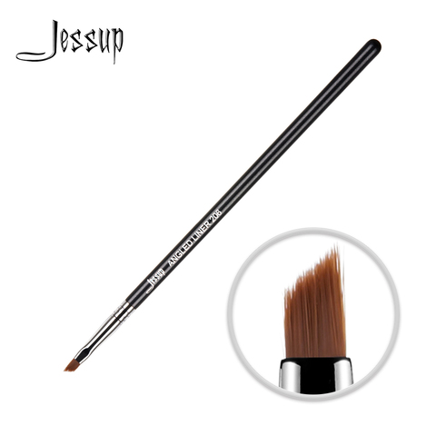 Jessup-pincel de maquillaje individual, delineador angular, ojo, fibra profesional, mango de madera, herramienta cosmética negra, 206 ► Foto 1/6