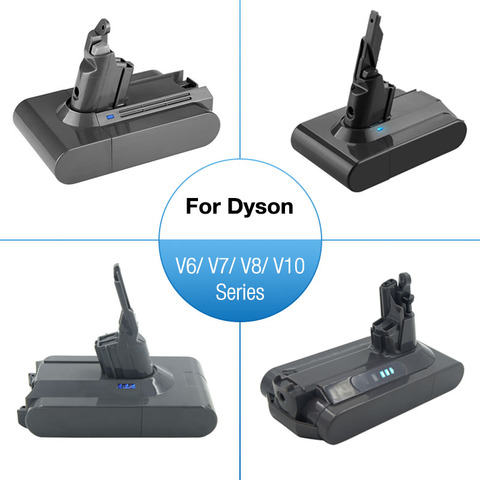 Li-Ion de la batería recargable para Dyson V6 V7 V8 V10 serie DC59 DC62 SV03 SV05 SV06 SV09 SV12 DC31 DC34 DC35 DC45 ► Foto 1/6