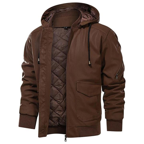 Chaqueta de piel sintética para hombre, abrigo masculino de piel sintética de alta calidad ► Foto 1/1