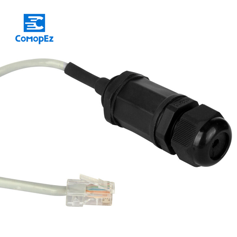 Conector de Cable de red RJ45, resistente al agua, ignífugo, Conector de montaje de Panel LAN, 1 Uds. ► Foto 1/6