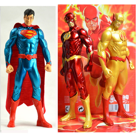 Figura de acción de superhéroes Flash, juguete Popular de PVC, Comics, juguetes de modelos coleccionables para niños, regalos de cumpleaños y Navidad ► Foto 1/5