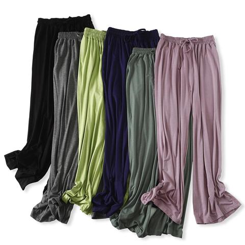 Pantalones de casa para mujer, ropa de casa de varios colores, gran oferta, primavera y otoño, pijama suelta, 2022 ► Foto 1/6