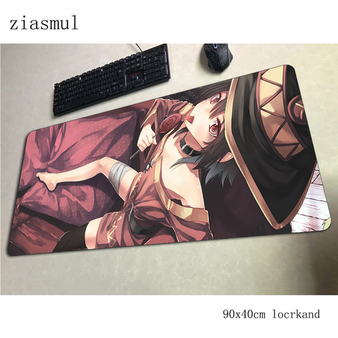 Megumin almohadilla ratón de ordenador alfombrilla de ratón para gamers 900x400x3mm padmouse gran anime alfombrilla ergonómico gadget de escritorio de oficina de ► Foto 1/4