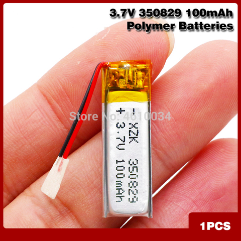 Batería recargable de iones de litio de 3,7 v, 100mAh, 350829, li-po, para GPS, alimentación de la Cámara, banco, tableta, juguetes eléctricos, PAD DVD ► Foto 1/6