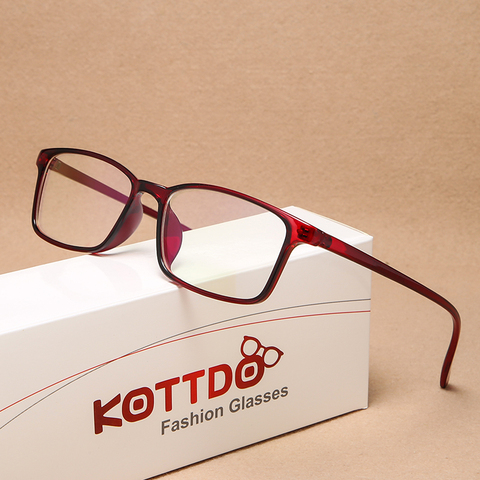 KOTTDO-monturas para gafas cuadradas Vintage para hombre y mujer, marcos de lentes de plástico clásicos a la moda, 2022 ► Foto 1/6