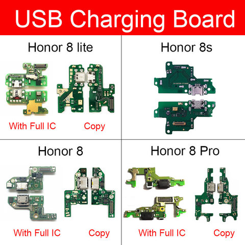 Placa de carga USB para Huawei Honor 8 8S 8 Pro 8 Lite puerto de carga Dock Connector Cable flexible probado bien ► Foto 1/6