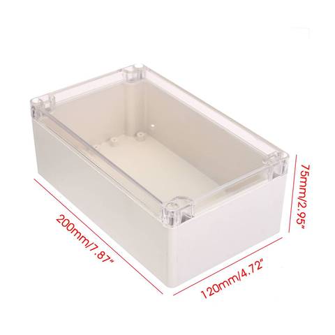 Caja de Proyecto de plástico de 200x120x75mm carcasa de caja electrónica impermeable funda carcasa ► Foto 1/6