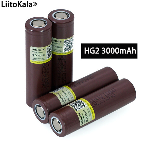 100% nueva batería Original HG2 18650 3000mAh 18650HG2 3,6 V descarga 20A dedicada a la batería recargable de energía hg2 ► Foto 1/5