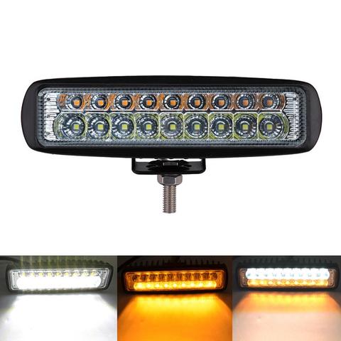 ECAHAYAKU-Barra de luz Led delgada, luz de trabajo de 12V, 6 '', 54W, haz combinado para todoterreno, 4x4, camiones, motocicleta, barco, ATV ► Foto 1/6