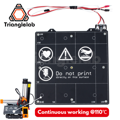 TriangleLAB 24V PRUSA MINI impresora 3d cama caliente hasta 110 °C cama caliente continua ► Foto 1/3