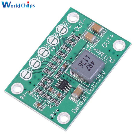 Fuente de alimentación de reducción de DC-DC, convertidor de voltaje de 5-16V a 1,25 V/1,5 V/1,8 V/2,5 V/3,3 V/5V 3A, módulo de potencia Buck para LED ► Foto 1/6