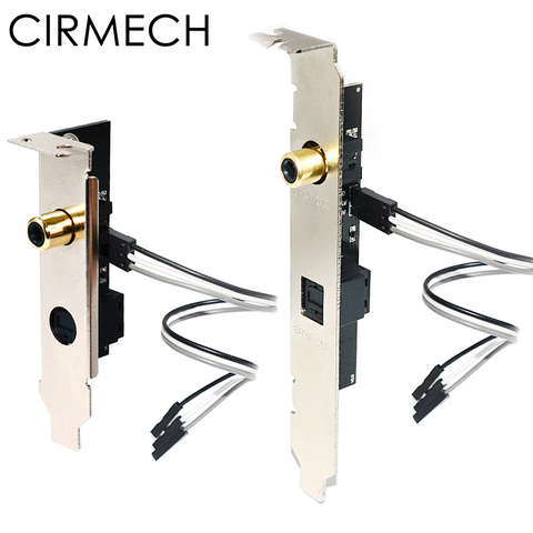 CIRMECH-tarjeta de sonido Digital Coaxial de fibra óptica, decodificador deflector para placa base de escritorio, 24 bits, 192KHz, SPDIF, tarjeta hija, DAC, DTS ► Foto 1/5