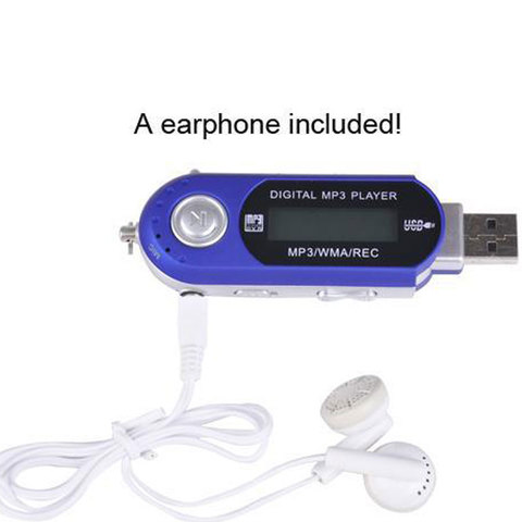 Mini reproductor MP3 con pantalla LCD, reproductor de música de alta definición, USB, compatible con Radio FM tarjeta SD con auriculares gratuitos ► Foto 1/6
