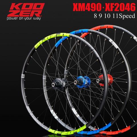 KOOZER XF2046-juego de ruedas para bicicleta de montaña, con borde de 26/27, 5/29er pulgadas, 72 anillos, 4 rodamientos a través o QR, con buje XM490, 8, 9, 10 y 11 velocidades ► Foto 1/6