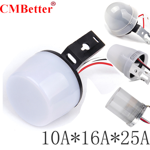 Fotocélula de Controlador de luz eléctrica con Sensor de inducción, fotocélula fotoeléctrica de 220V, 10A, 16A, 25A ► Foto 1/6