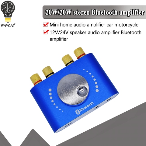 Placa amplificadora de potencia con Bluetooth 5,0, módulo amplificador Digital de alta potencia, 10W/15W/20W, aplicación de Control móvil, 12V/24V, DC8-24V ► Foto 1/6