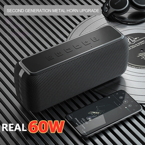 XDOBO X8 60W de alta potencia Altavoz Bluetooth portátil graves profundos columna TWS estéreo Subwoofer barra Boombox apoyo TF tarjeta AUX ► Foto 1/6