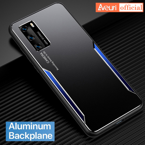 De Metal de aluminio funda del teléfono para Huawei P20 Pro P30 Lite Nova 3 3i 5t Honor 9 10 20 Lite 30 Pro Plus 20S 8X 9X 9A funda Coque ► Foto 1/6