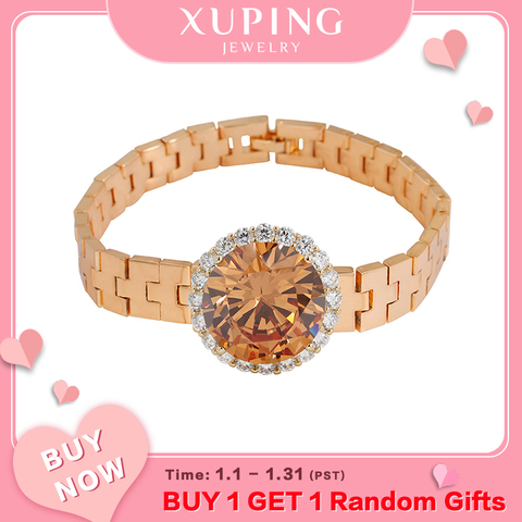 Xuping Jewelry Estilo encantador-pulsera de lujo para hombre, brazalete, Color dorado, 73549 ► Foto 1/6