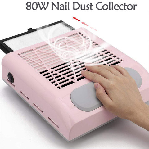 Aspirador de polvo de gran potencia para uñas, colector de polvo para manicura con ventilador de ajuste para uñas ► Foto 1/6