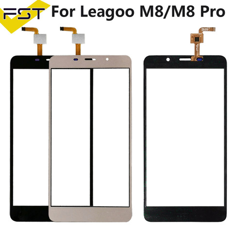 Panel de Digitalizador de pantalla táctil de 5,7 pulgadas para Leagoo M8 / M8 Pro, Panel táctil, lente de cristal frontal, Sensor, pantalla táctil, negro/dorado ► Foto 1/6