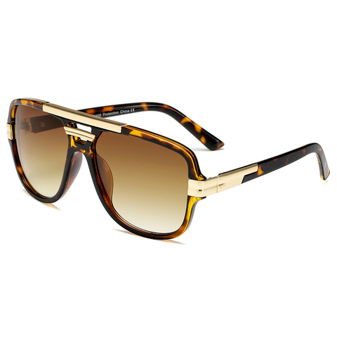 XaYbZc-gafas de sol cuadradas de Estilo Vintage para hombre, anteojos de sol masculinos con gradiente de lujo, con UV400 ► Foto 1/6