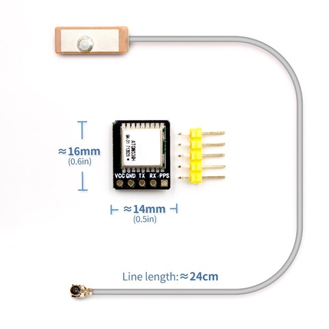 GPS + BDS Módulo de modo dual control de vuelo Navegador de posicionamiento satélite, ATGM336H reemplazo, para arduino NEO-M8N NEO-6M ► Foto 1/6