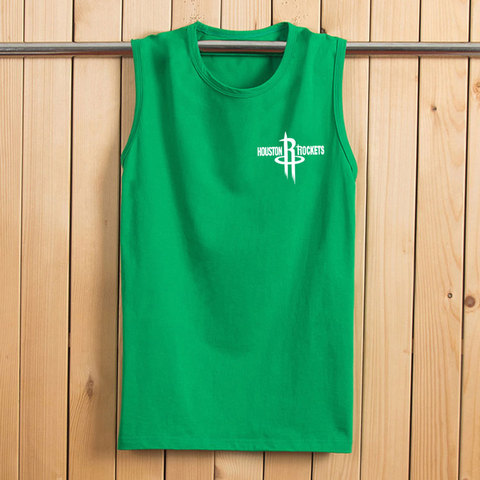 Camiseta deportiva holgada de algodón para hombre, camiseta sin mangas de marca a la moda para jóvenes y estudiantes, camiseta informal larga ► Foto 1/6