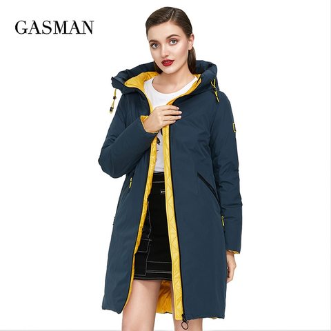 GASMAN-Chaqueta de invierno para mujer, parka con capucha de marca de alta calidad, abrigo para mujer, prendas de vestir cálidas, chaqueta thcik 2022 ► Foto 1/6