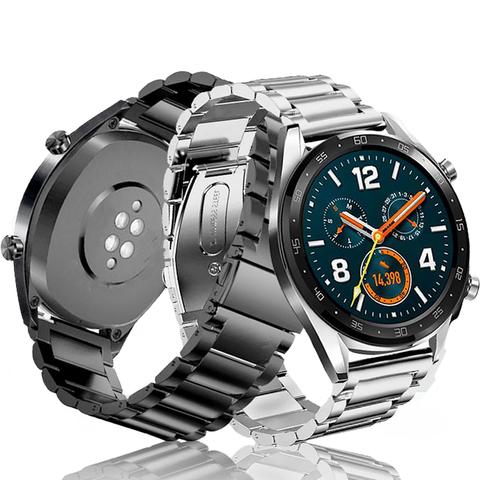 Correa de Metal para el Huawei Watch GT accesorios de acero inoxidable correa de reloj de correa para reloj Huawei GT 2 46mm GT2 Honor ver magia ► Foto 1/6