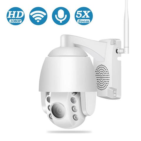 BESDER 1080 P 5x Auto Zoom óptico Mini cámara IP PTZ Sensor de SONY IR visión nocturna Cámara WiFi 2- cámara de seguridad para exteriores Audio way ► Foto 1/6