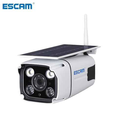 ESCAM-Cámara de Seguridad de vigilancia PIR QF260, inalámbrica, con WIFI, IP67, 1080P, batería Solar de 2.0MP, bajo consumo de energía ► Foto 1/6
