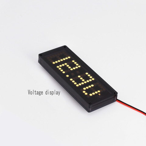 DIY reloj de coche temporizador voltímetro temperatura LED punto matriz reloj Rx8025 DC 4-25V Ajuste de brillo automático reloj ► Foto 1/6