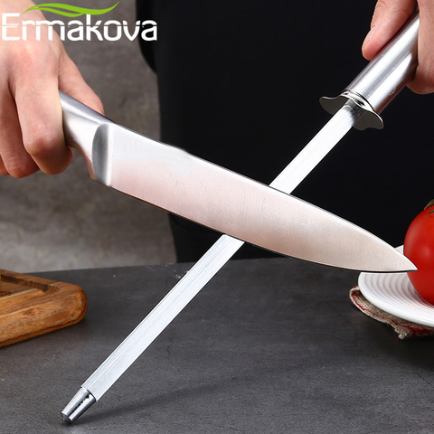 ERMAKOVA-afilador de cuchillos de 12 pulgadas, herramienta de afilado de acero inoxidable duradero para Cocina ► Foto 1/6