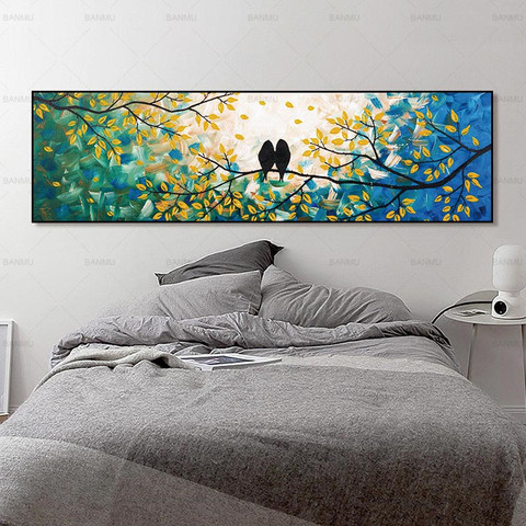 Póster, imágenes de pared para sala de estar, lienzo, pintura de animales, decoración artística de pared, Impresión de pájaro, imagen de paisaje sin marco, lienzo ► Foto 1/6