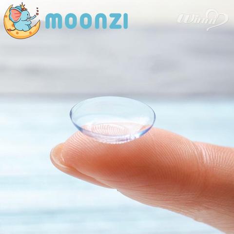 MOONZI claro incoloro lentes de contacto para los ojos transparente exclusivo invisible lente de contacto grado 2 unids/par miopía receta ► Foto 1/4