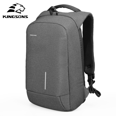 Kingsons 13 ''15'' USB externo carga Laptop mochilas mochila escolar hombres mujeres Anti-robo bolsas ► Foto 1/6